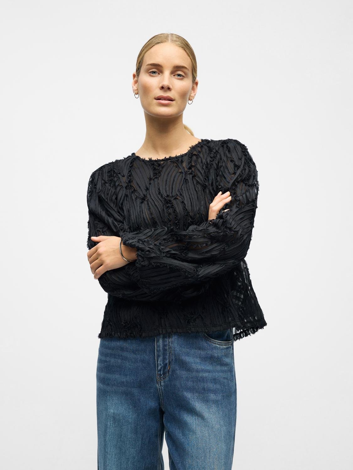 OBJLUCIE Top - Black - VERO MODA & VILA Bergvik